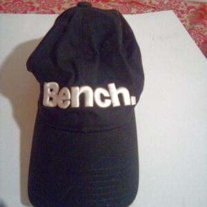 Bench Classic Black Hat with White Embroidery